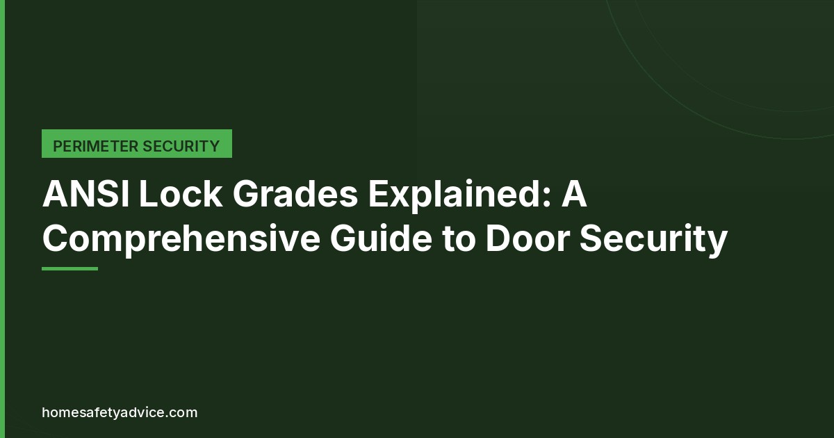 ANSI Lock Grades Explained: A Comprehensive Guide to Door Security