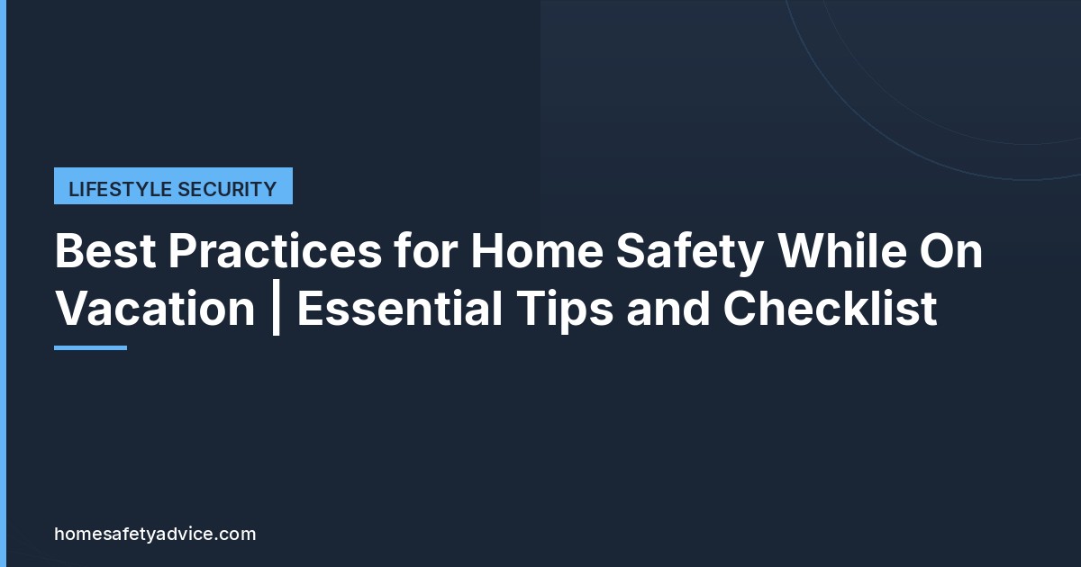 Best Practices for Home Safety While On Vacation | Essential Tips and Checklist