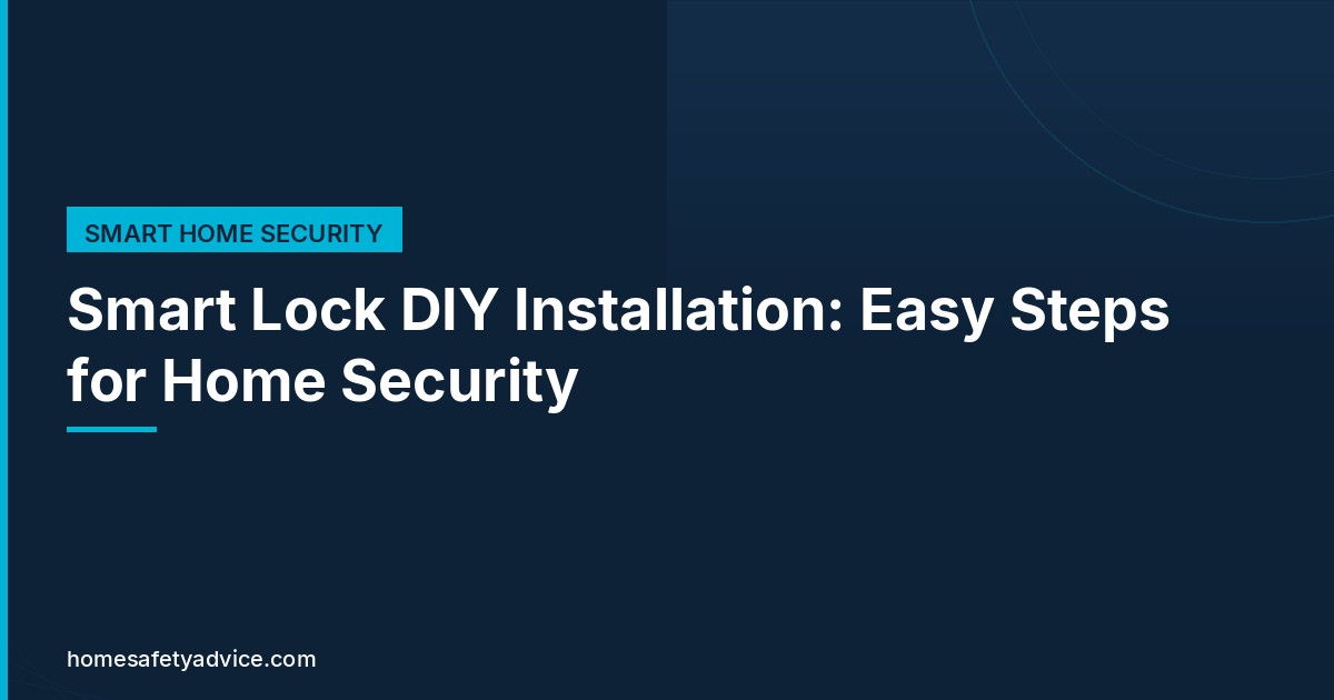 Smart Lock DIY Installation: Easy Steps for Home Security