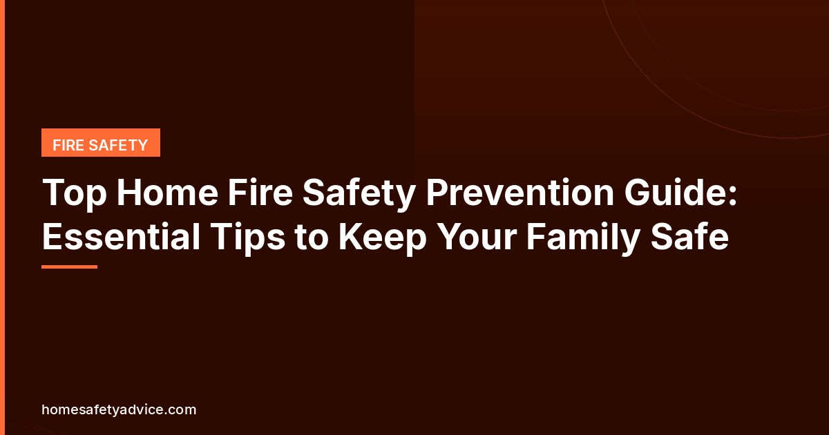 Top Home Fire Safety Prevention Guide: Essential Tips to Keep Your Family Safe