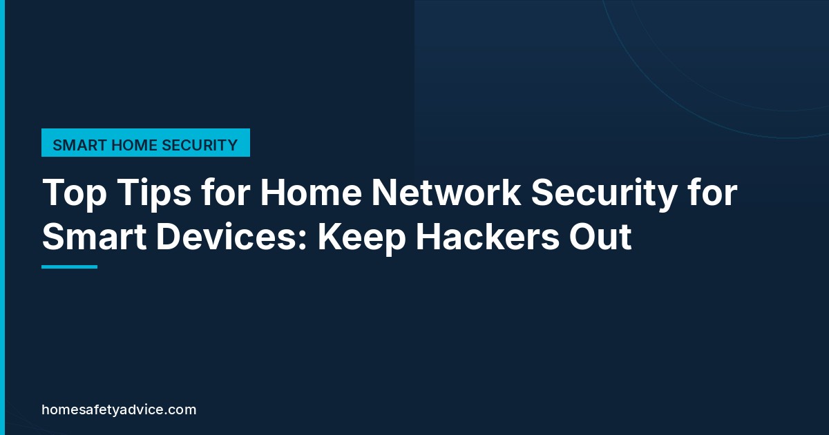 Top Tips for Home Network Security for Smart Devices: Keep Hackers Out
