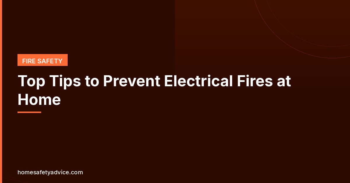 Top Tips to Prevent Electrical Fires at Home